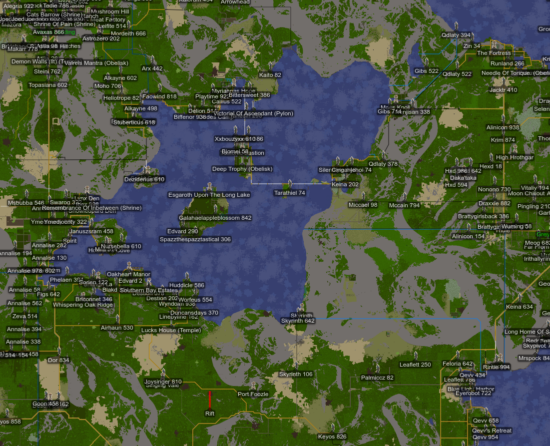 Mapa trasy z The Fortress do Riftu